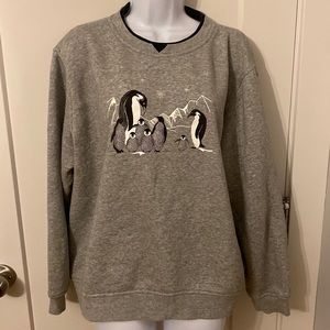 Norther Reflections Sweatshirt Penguin Family